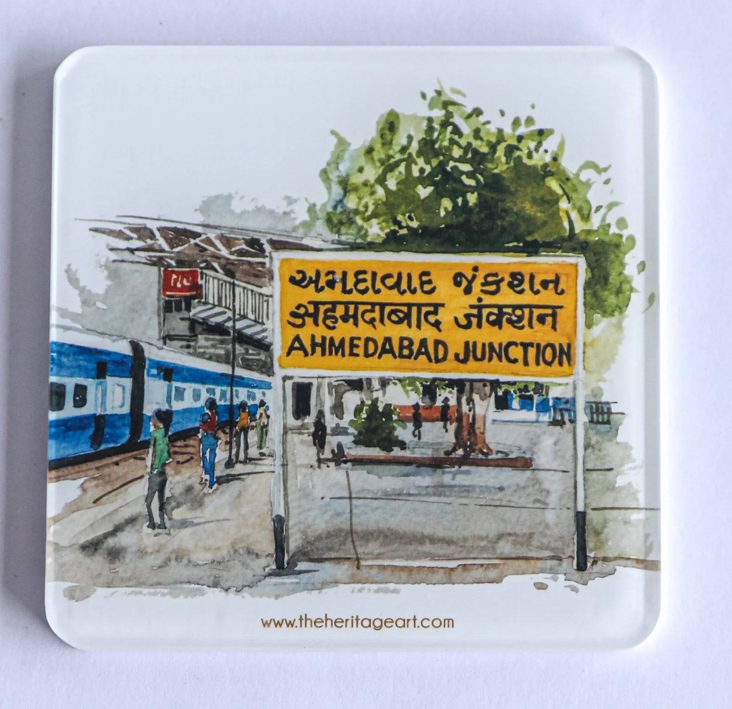 Ahmedabad Junction Acrylic Coaster