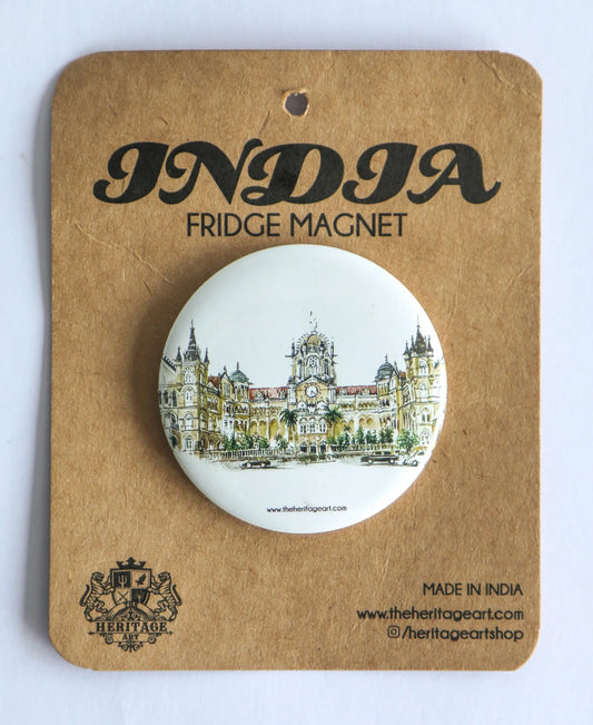 The CST Station Mumbai Fridge Magnet
