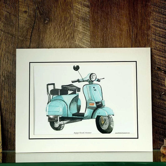 Chetak Scooter Art Print