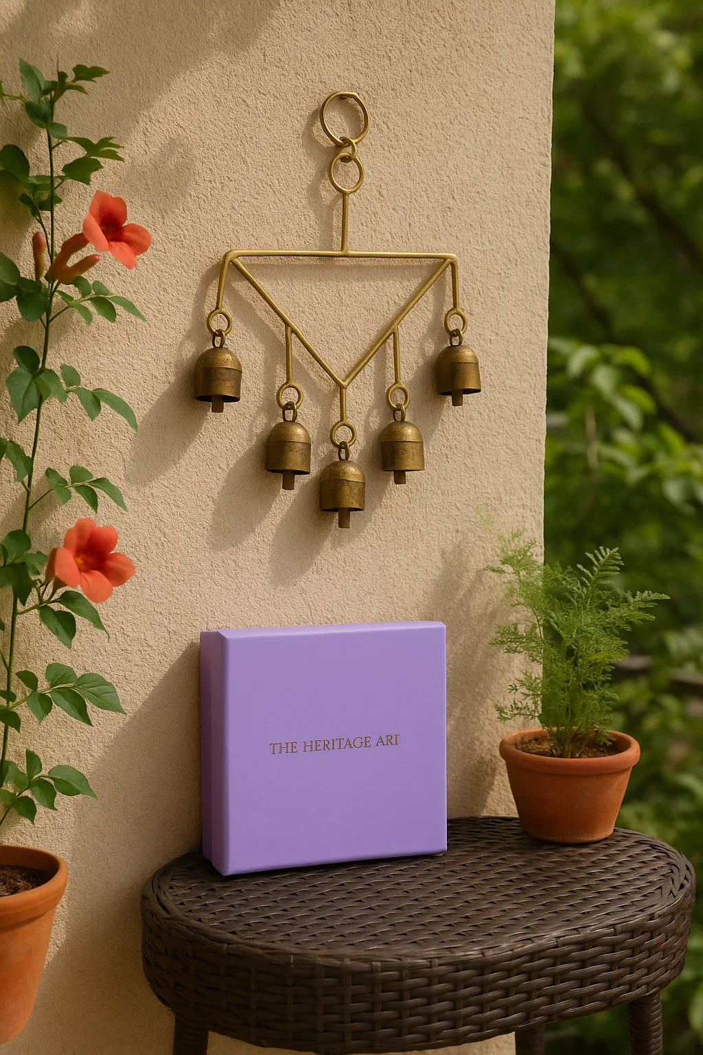 Copper Windchime with Bells