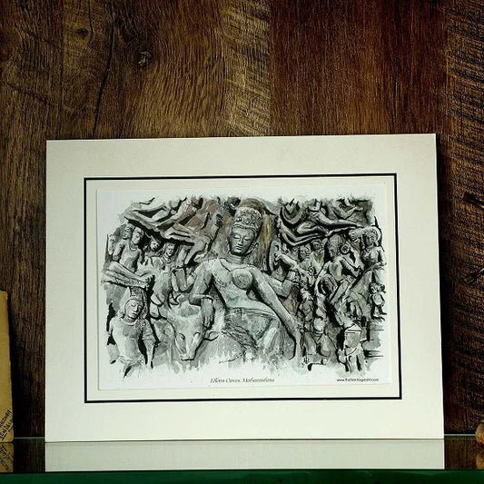 Ellora Sculpture Art Print