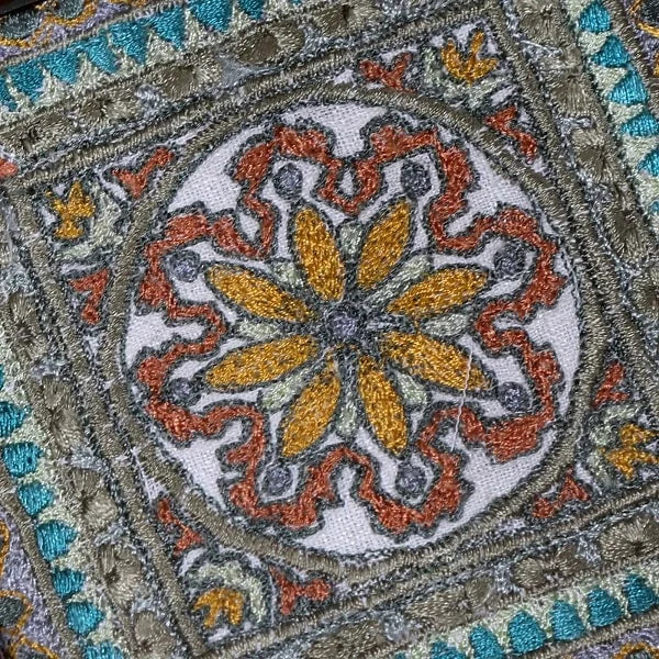 Rani ki Vav Motif Embroidery Coaster #2