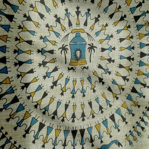 Saura Tribal Artwork on Bhagalpuri Silk – The Pride of Odisha