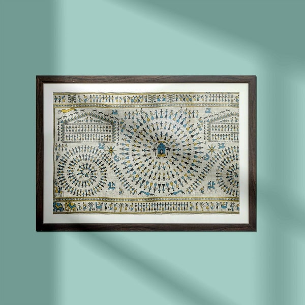 Saura Tribal Artwork on Bhagalpuri Silk – The Pride of Odisha