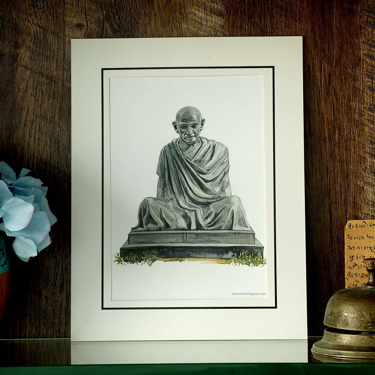 Gandhi Statue Art print