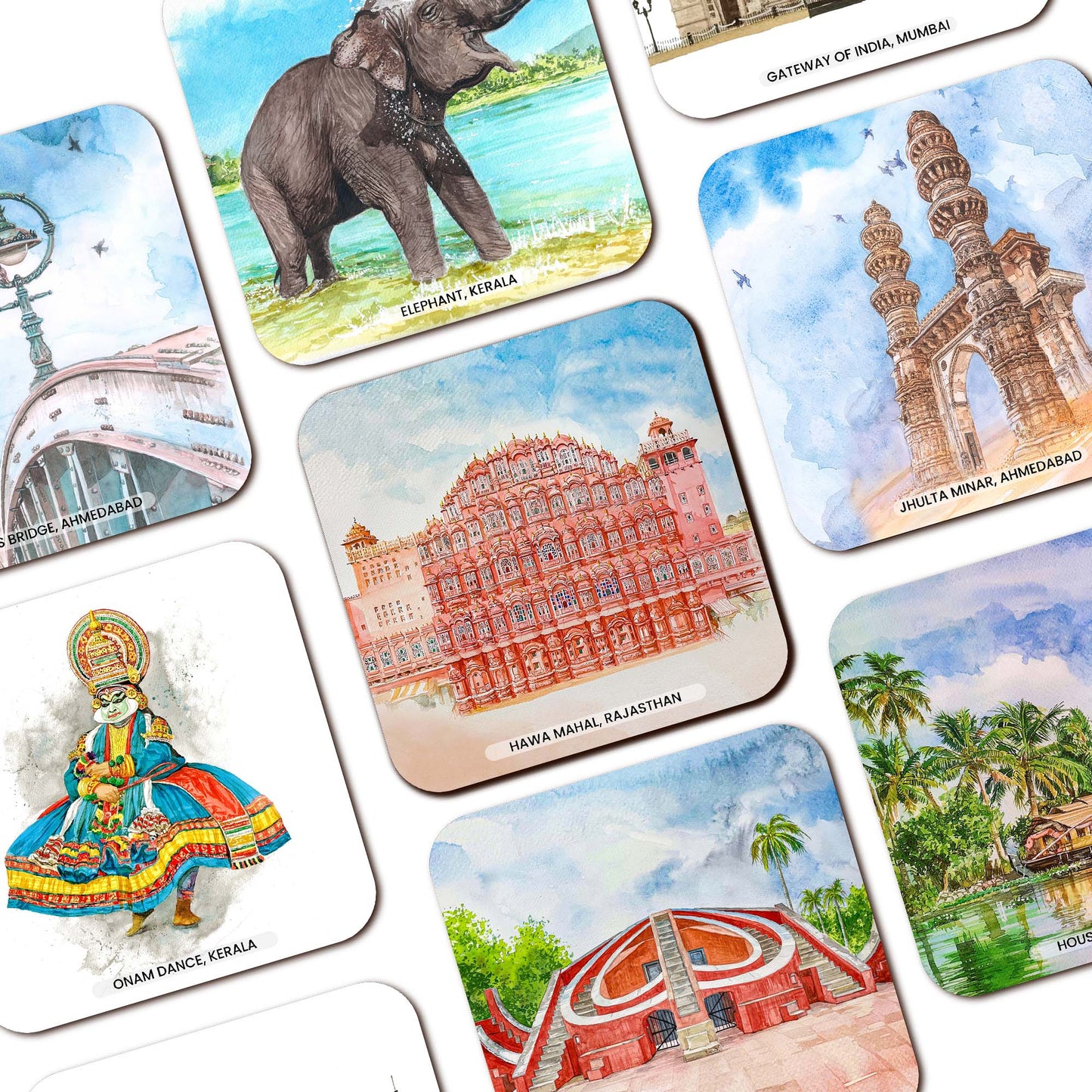 Hawa Mahal Wooden Coaster