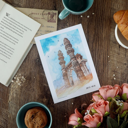 The Mysterious Jhulta Minara Art Print