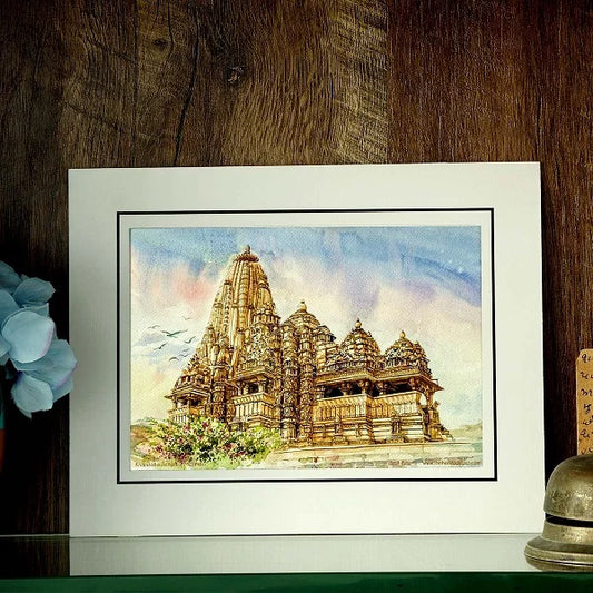 Khajuraho Temple Art Print