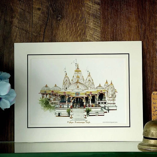 Kalupur Swaminarayan Temple Art Print