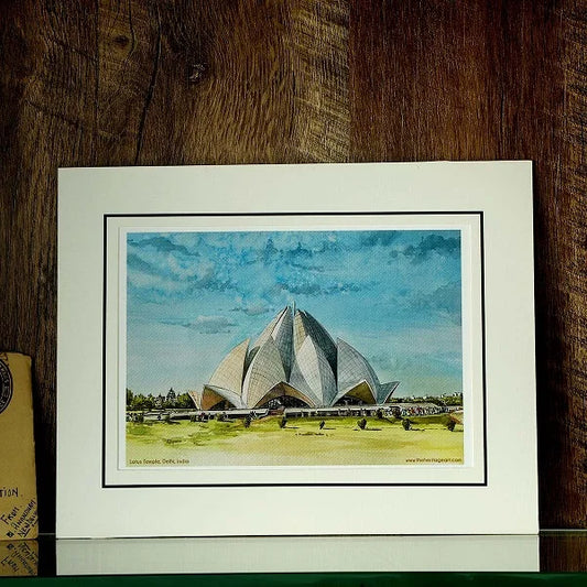 Lotus Temple Art Print
