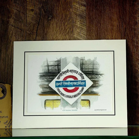 Mumbai Local Art Print