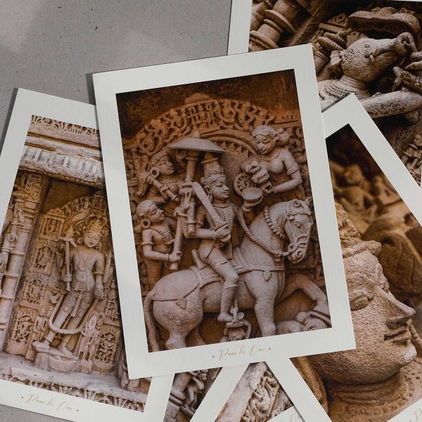 Magnificent Sculptures of Rani Ki Vav Postcard
