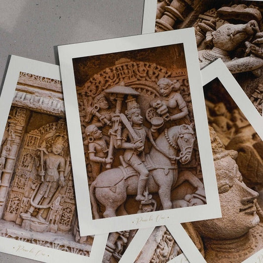 Magnificent Sculptures of Rani Ki Vav Postcard
