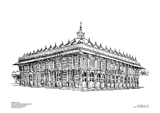 Sarkhej Roza Handmade Art Print