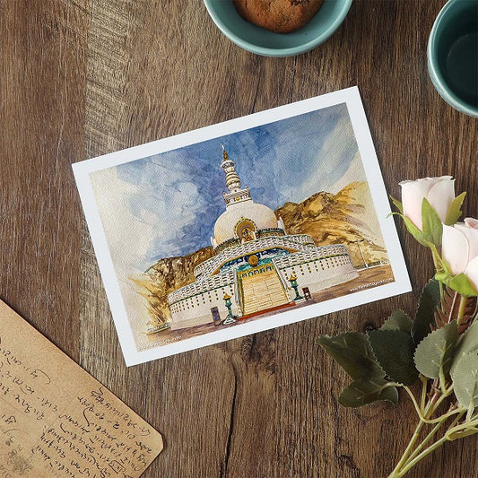 Shanti Stupa, Ladakh - Art Print
