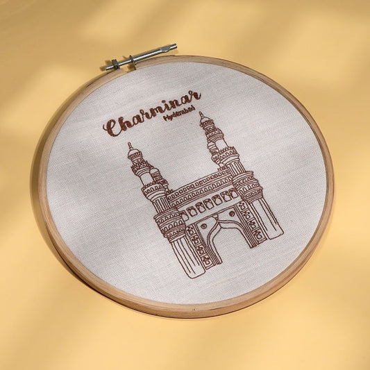 The Hyderabad Charminar Embroidery Hoop