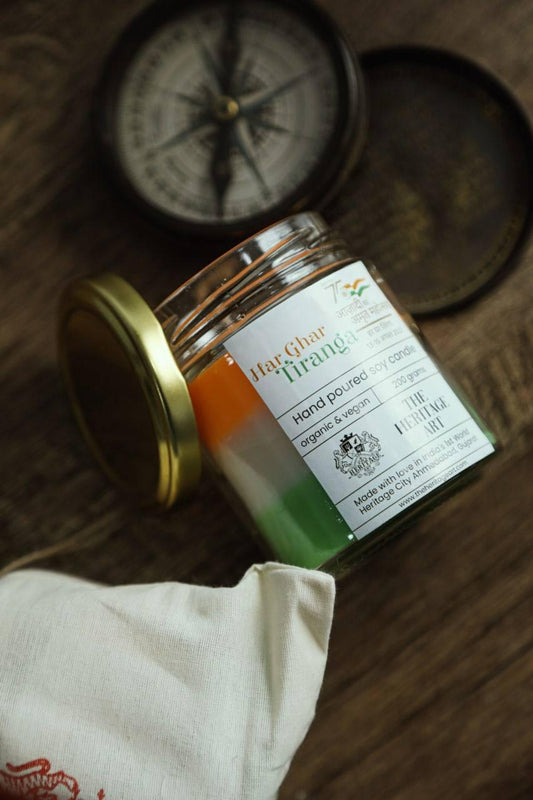 Tiranga (India) Candle, hand-poured Soy wax