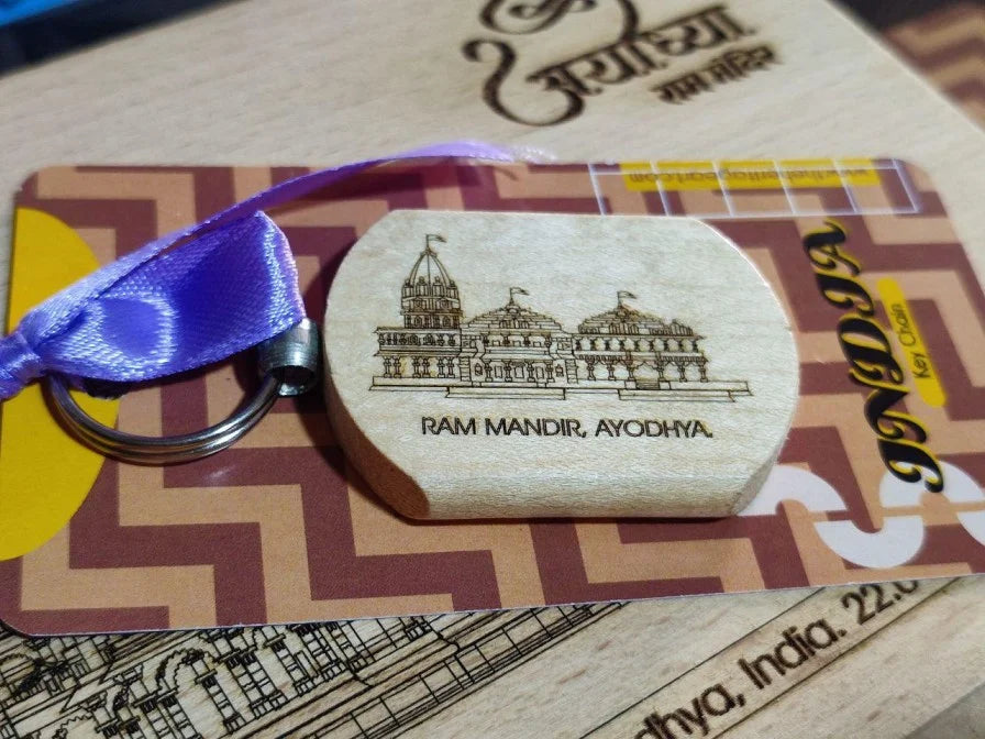 Ram Mandir Keychain
