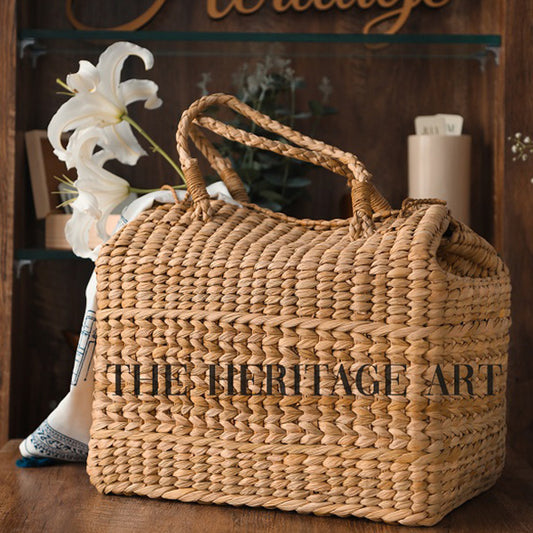 Vintage Artisanal Basket Bag