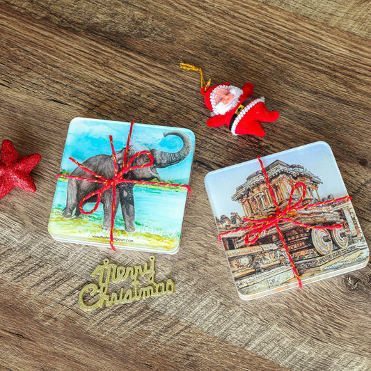 Incredible India Coasters Box (set of 4)