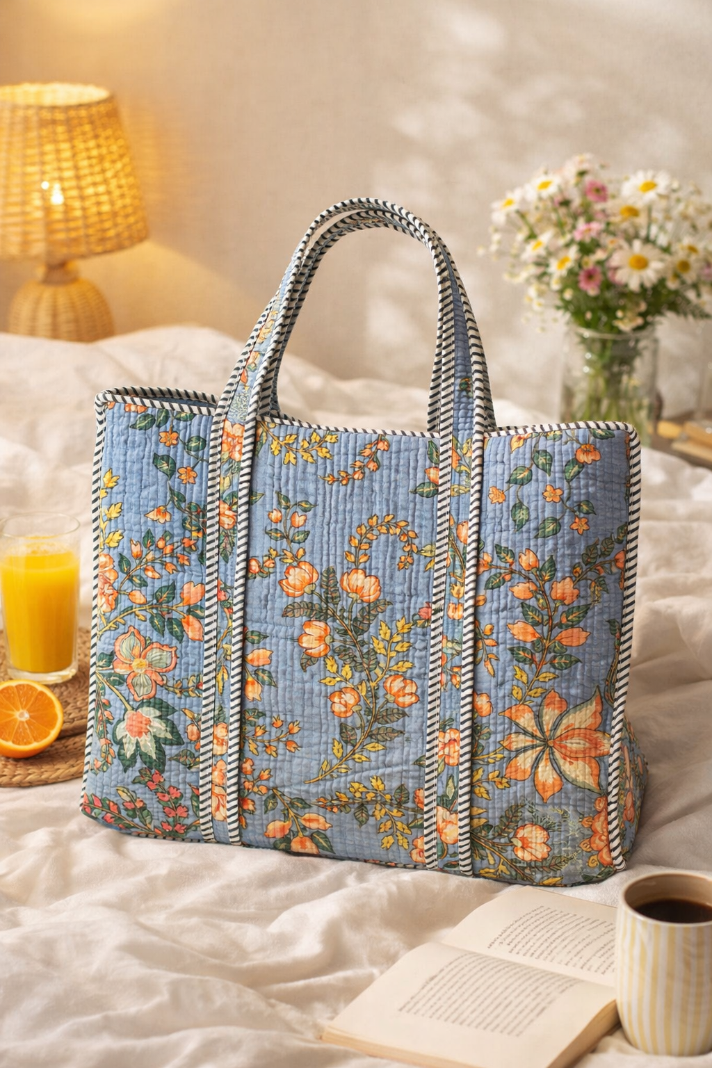 Jaipur Quilted Tote Bag