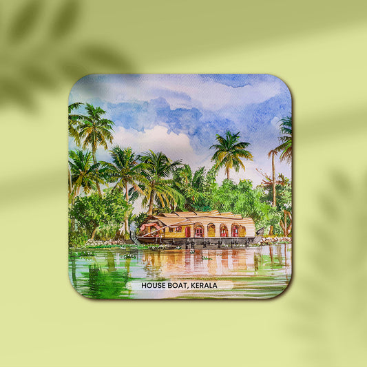 Kerala boat Wooden Coaster