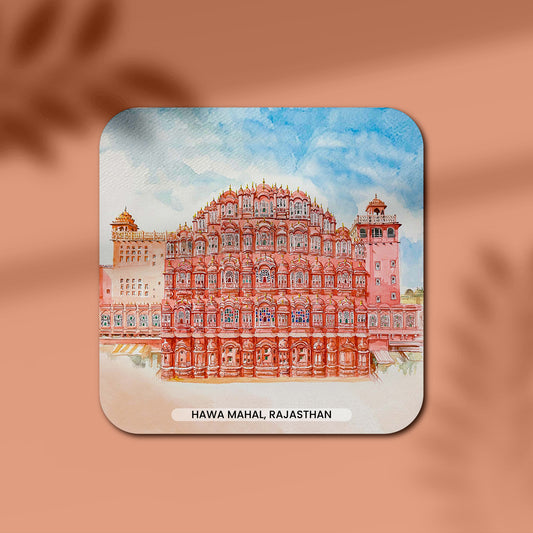 Hawa Mahal Wooden Coaster