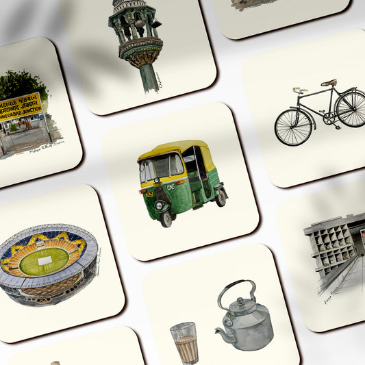 Amdavad Ni Auto MDF Coaster