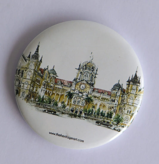 The CST Station Mumbai Fridge Magnet