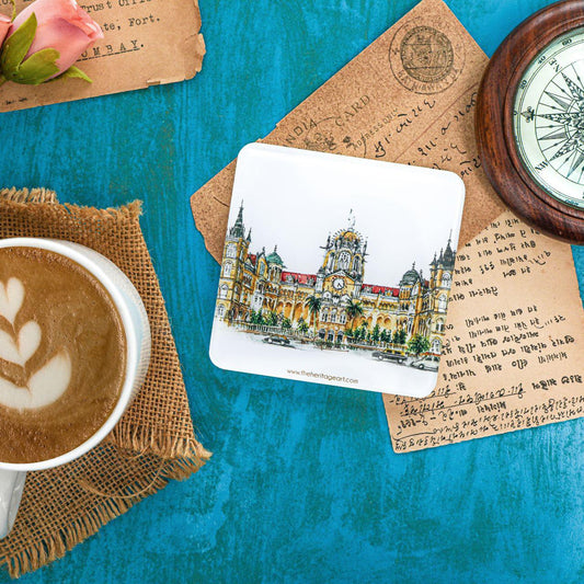 CST Station, The Icon of Mumbai Acrylic Coaster