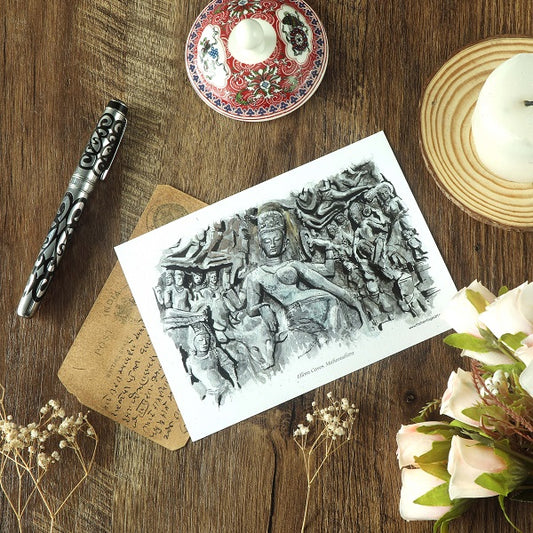 Ellora Sculpture Art Print