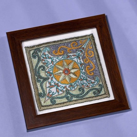 Ahmedabad Motif Embroidery Coaster #4