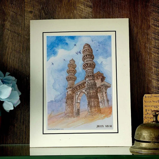 The Mysterious Jhulta Minara Art Print