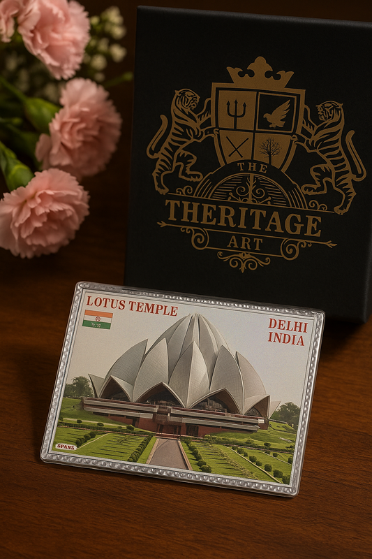 Lotus Temple Travel Magnet