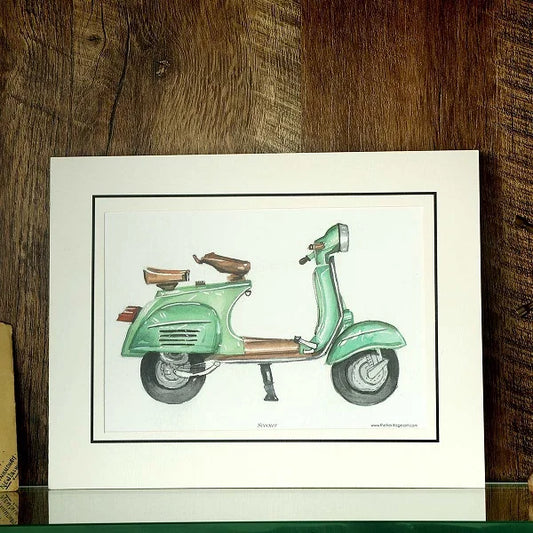 Vintage Scooter Art Print