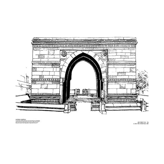 Astodia Darwaja Handmade Art Print - A3, No Frame
