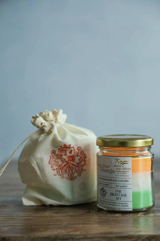 Tiranga (India) Candle, hand-poured Soy wax
