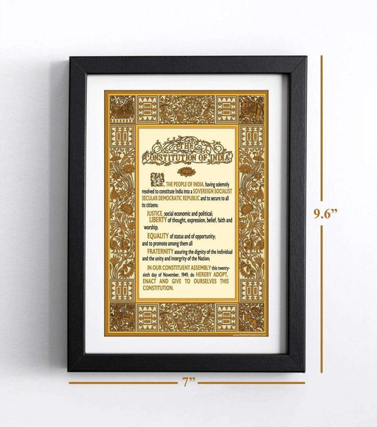 Preamble of Indian Constitution Wall Frame
